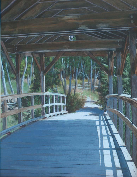 Plein Air Covered Bridge Wall Decal