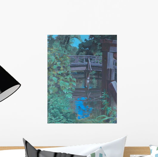 Plein Air Bridge Reflections Wall Decal