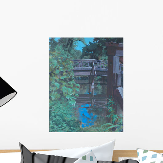 Plein Air Bridge Reflections Wall Decal
