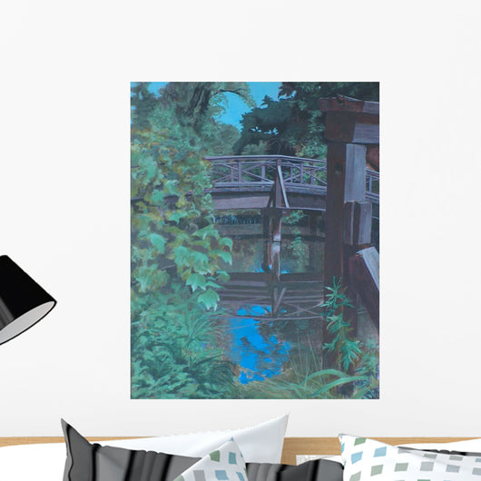 Plein Air Bridge Reflections Wall Decal