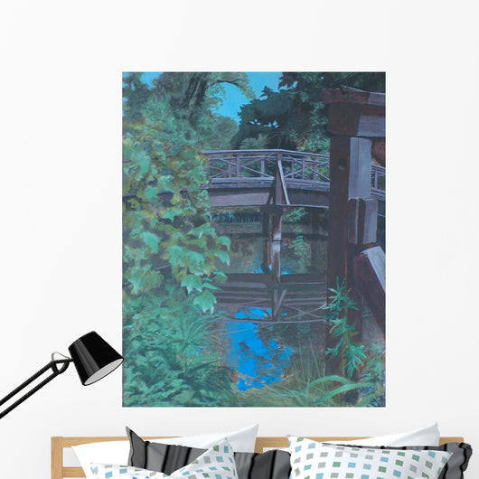 Plein Air Bridge Reflections Wall Decal