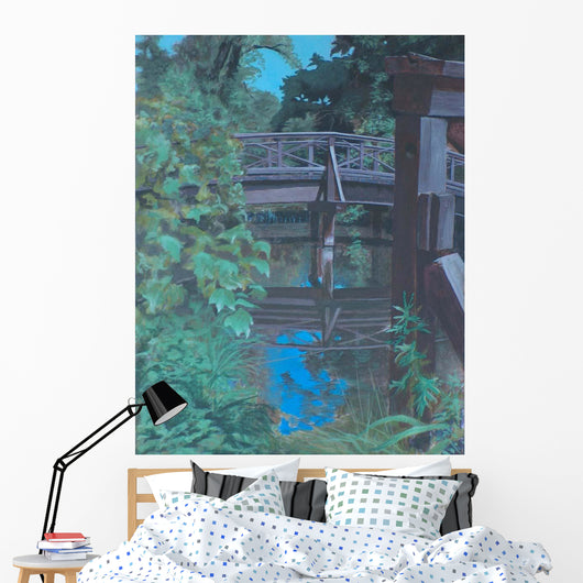 Plein Air Bridge Reflections Wall Decal