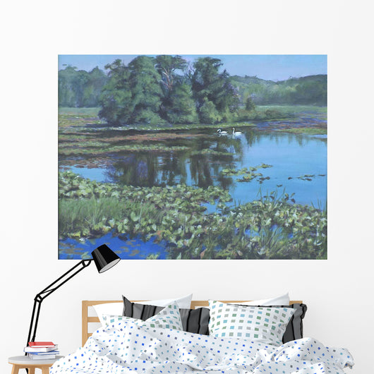 Sunday Swans Wall Decal