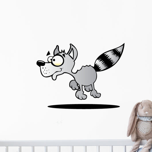 Cartoon Racoon Wall Decal
