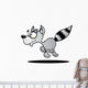 Cartoon Racoon Wall Decal