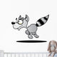 Cartoon Racoon Wall Decal