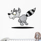 Cartoon Racoon Wall Decal