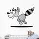 Cartoon Racoon Wall Decal