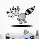 Cartoon Racoon Wall Decal