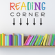 Reading Corner with Arrows Wall Decal