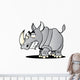Cartoon Rhino Wall Decal