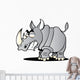 Cartoon Rhino Wall Decal