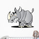 Cartoon Rhino Wall Decal