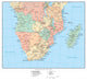 Political Map South Africa Wall Decal