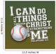I CAN DO ALL SPORTS Baseball Wall Mural
