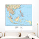 Map of Southeast Asia Wall Mural