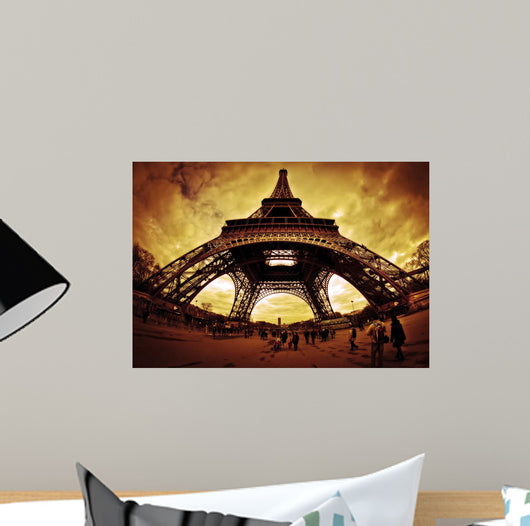 Eiffel Apocalypse Color Wall Decal
