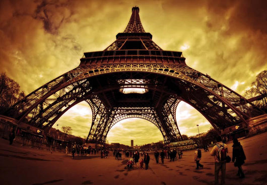 Eiffel Apocalypse Color Wall Decal