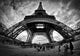 Eiffel Apocalypse B W Wall Decal