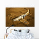 North American P-51d Mustang Wall Decal