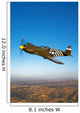 P-51a Mustang Flight Wall Decal Design 2