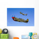 P-40e Warhawk and P-51d Wall Decal