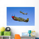 P-40e Warhawk and P-51d Wall Decal