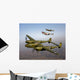 Three Lockheed P-38 Lightnings Wall Decal