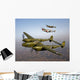 Three Lockheed P-38 Lightnings Wall Decal