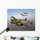 Three Lockheed P-38 Lightnings Wall Decal