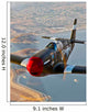 P-51b Mustang Flight over Wall Decal Design 2