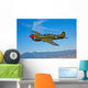 Curtiss P-40e Warhawk Flight Wall Decal Design 2