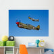 P-40e Warhawk and P-51d Wall Decal Design 1