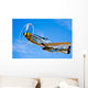North American P-51d Mustang Wall Decal Design 1