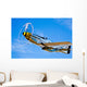 North American P-51d Mustang Wall Decal Design 1