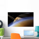 Ringed Giant Saturn Rises Wall Decal