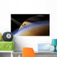 Ringed Giant Saturn Rises Wall Decal