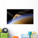 Ringed Giant Saturn Rises Wall Decal