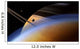 Ringed Giant Saturn Rises Wall Decal