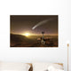 Comet over Endeavour Crater Wall Decal