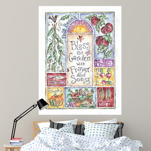 Bless Garden with Prayer Wall Decal