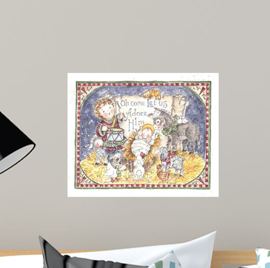 Let Us Adore Him Wall Decal