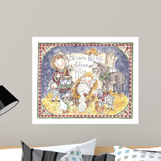 Let Us Adore Him Wall Decal