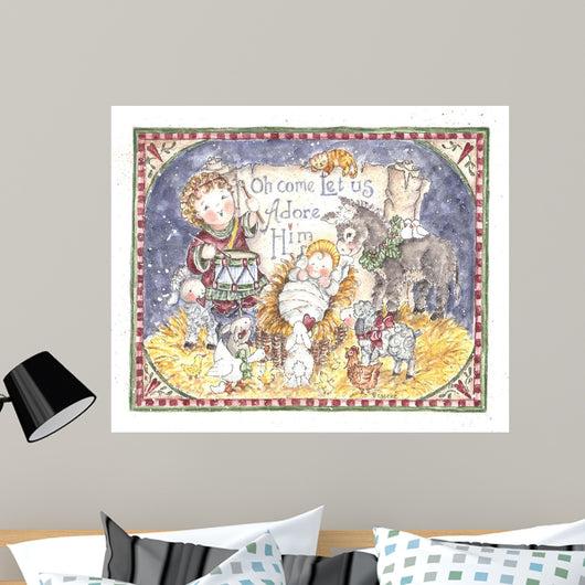 Let Us Adore Him Wall Decal