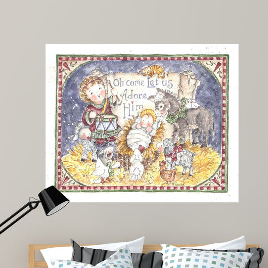 Let Us Adore Him Wall Decal