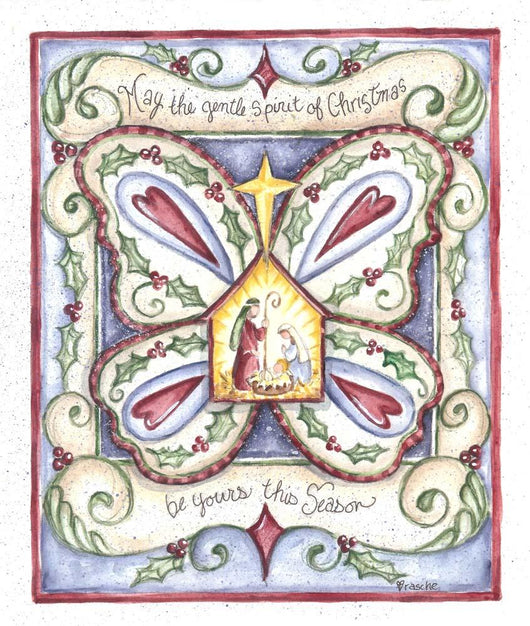 May Gentle Spirit Christmas Wall Decal