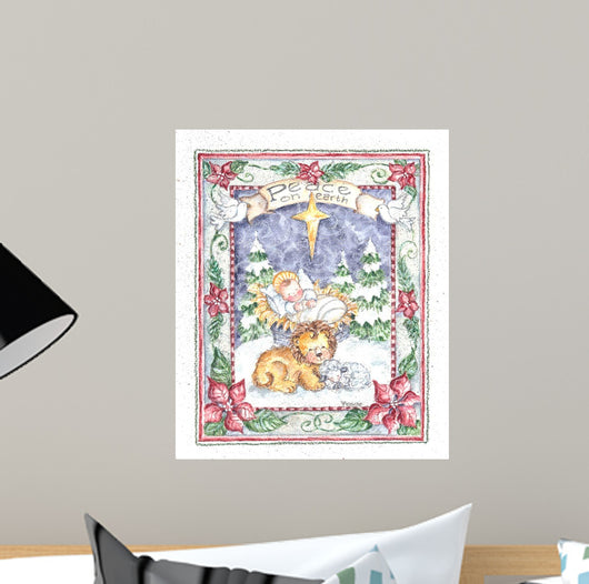 Peace Earth Wall Decal Design 2