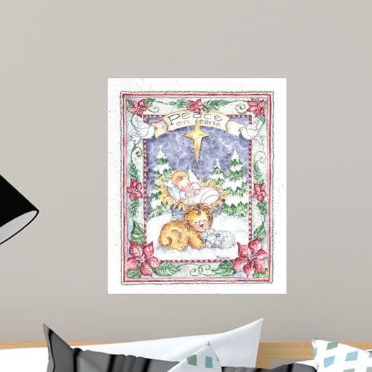 Peace Earth Wall Decal Design 2