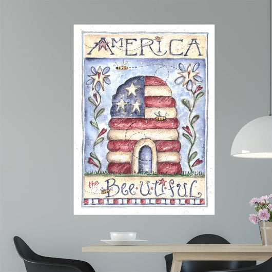 America Beautiful Wall Decal Design 3