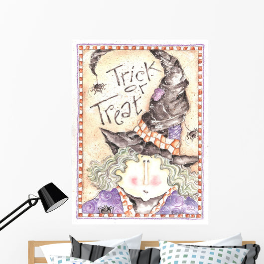 Trick or Treat Witch Wall Decal